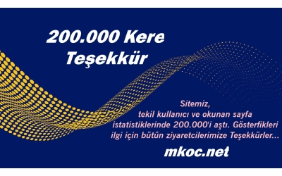 200.000 Kere Teşekkürler