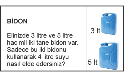 4 Litre Su Elde Edin