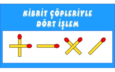 Kibrit Çöpleriyle Dört İşlem-1