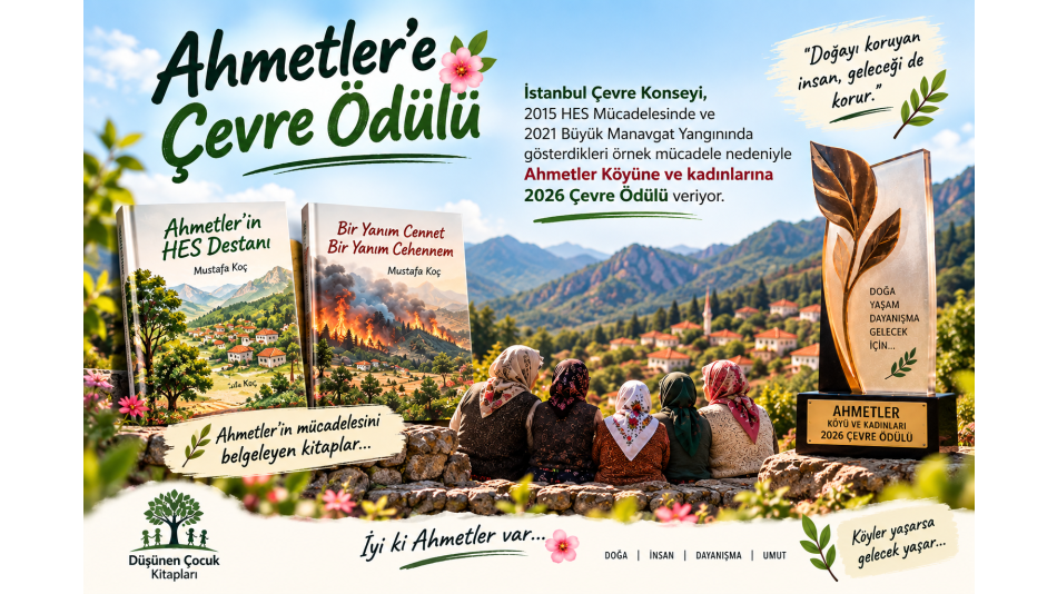 2026 ÇEVRE ÖDÜLÜ AHMETLERE VERİLİYOR