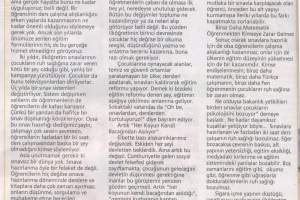 Sınavlar ve Eğitimin Halleri / 2010