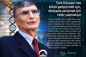 Aziz Sancar ın Semerkant Konuşması