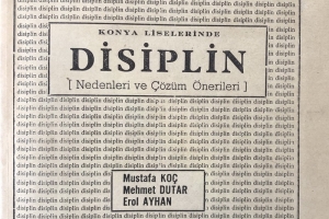 Konya Liselerinde Disiplin Olayları