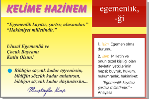 HERKESİN BİR KELİME HAZİNESİ VAR