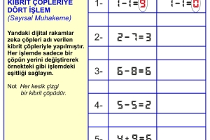 Kibrit Çöpleriyle Dört İşlem-1