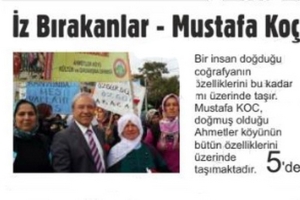 Manavgat Nehir Gazetesiyle Söyleşi