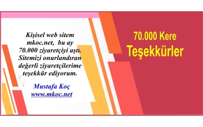 70.000 Kere Teşekkürler