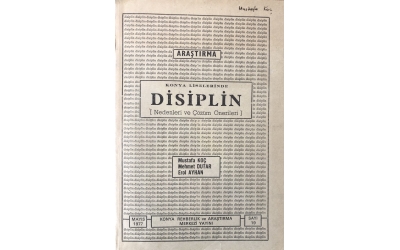 Konya Liselerinde Disiplin Olayları