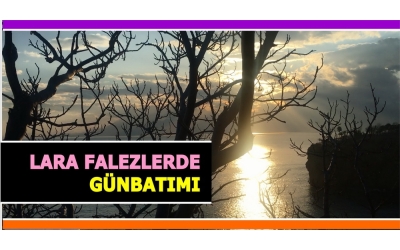 Lara Falezlerde Günbatımı