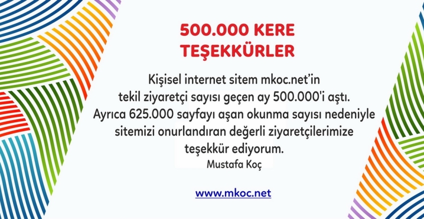 500.000 KERE TEŞEKKÜRLER