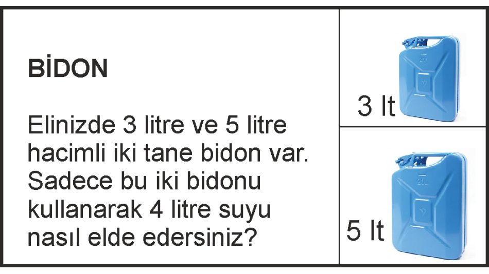 4 Litre Su Elde Edin