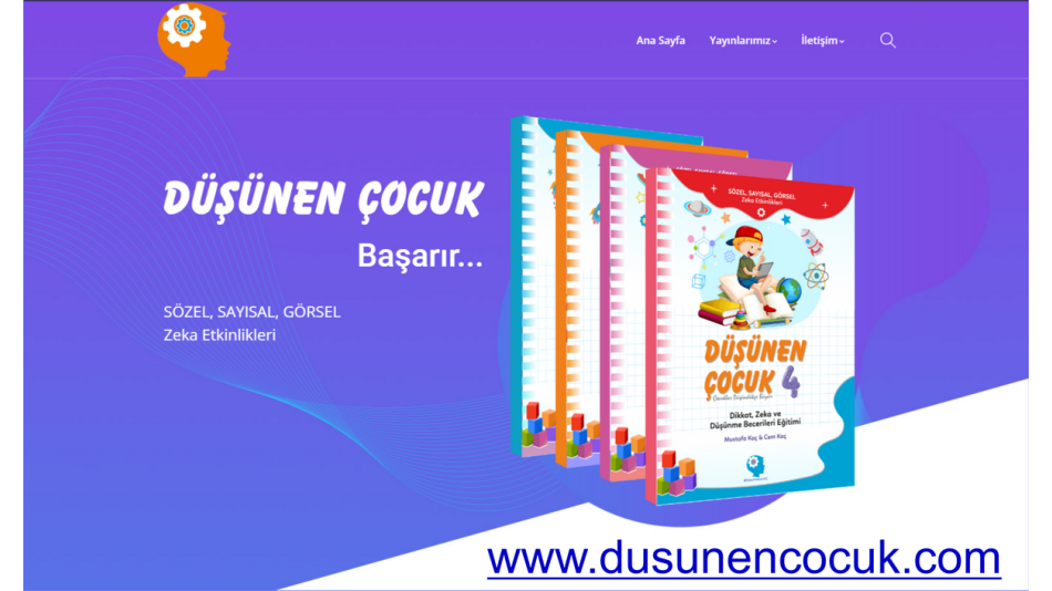 DÜŞÜNEN ÇOCUK İNTERNET SİTESİ AÇILDI