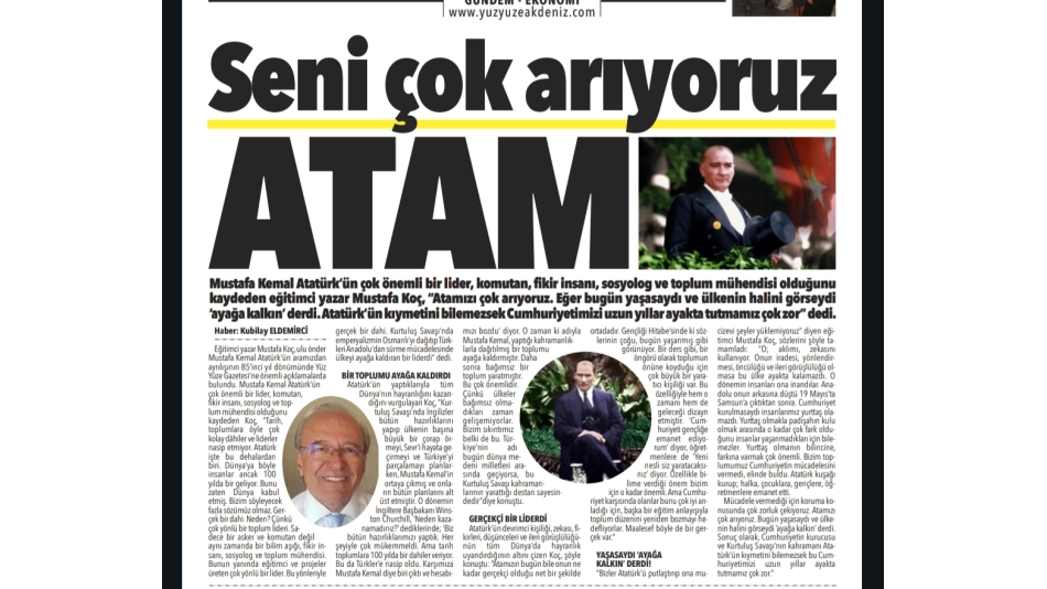 ATATÜRK OLMASAYDI