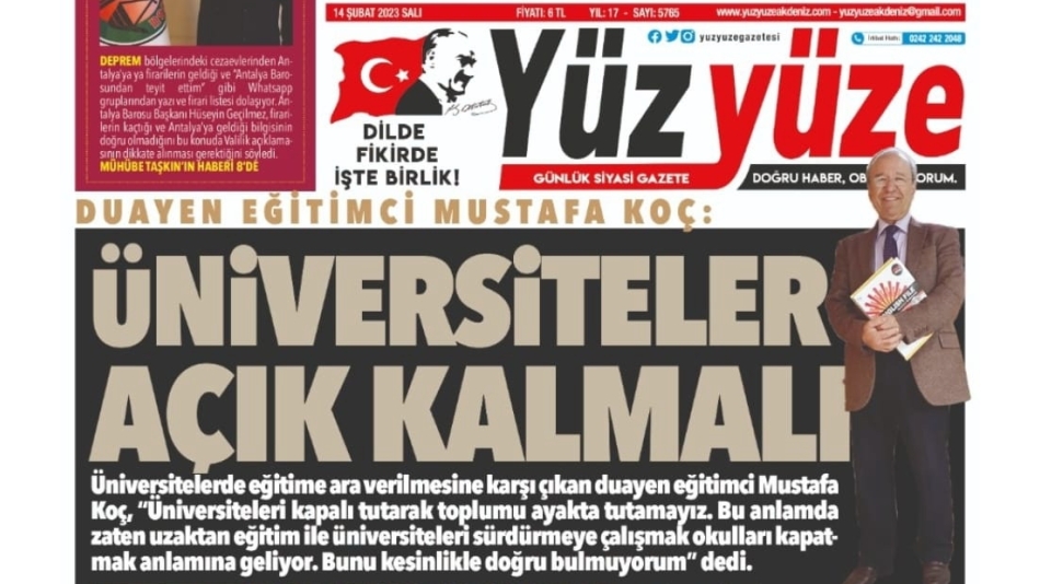 Üniversitler Açık Kalmalı