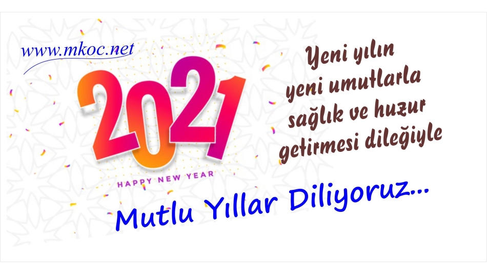 Yeni Yılınız Kutlu Olsun!
